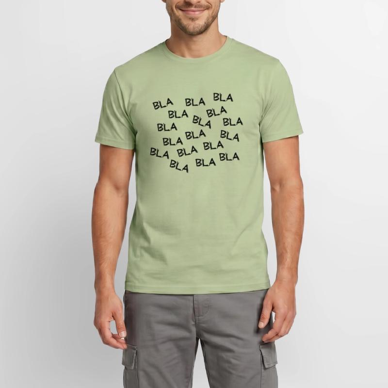 Bla blah blah oder blah blah blah. Gute oder fake news. Männer T-Shirt