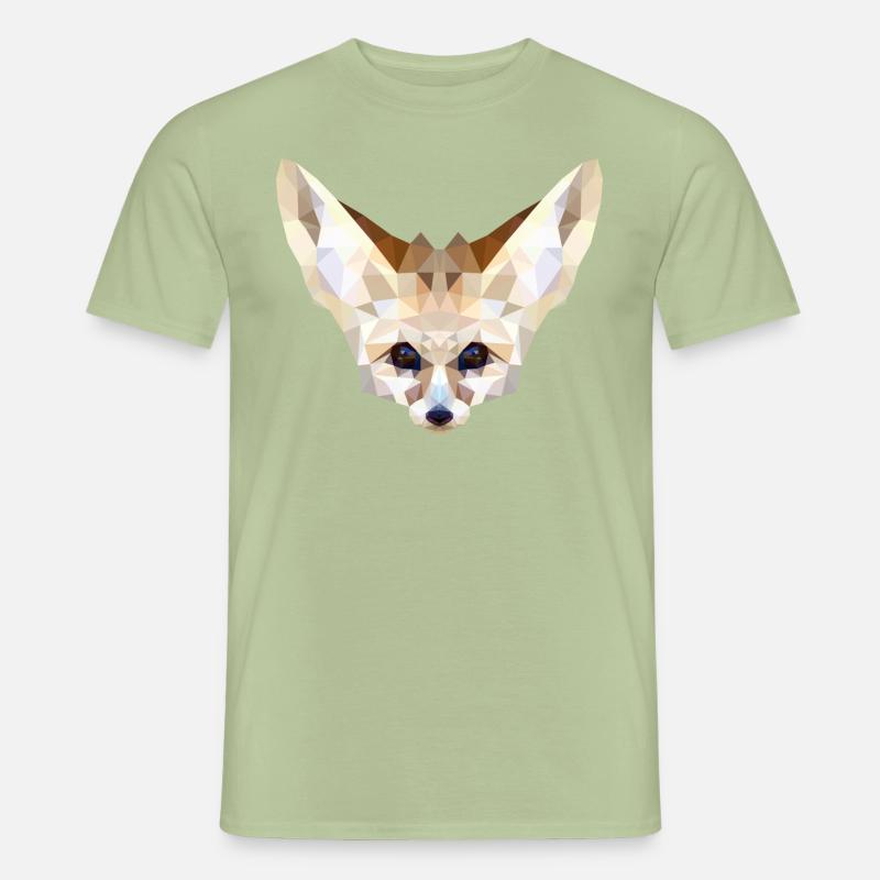Fennec low poly - Men’s T-shirt - sage