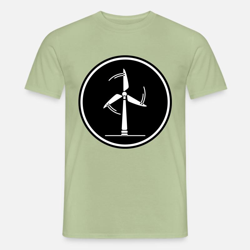 Energie Windrad - Männer T-Shirt - Sage