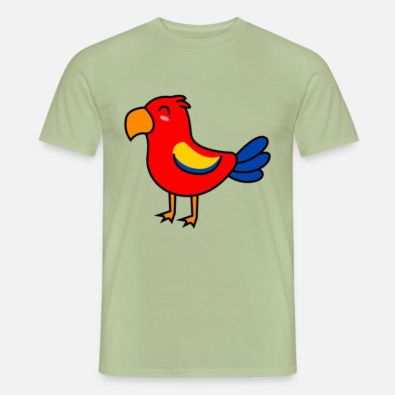 Papagai Comic Tier - Männer T-Shirt - Sage