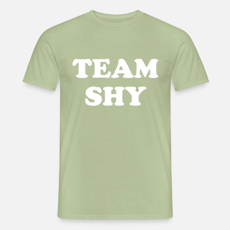 Équipe timide - T-shirt homme - vert sauge