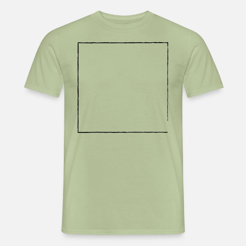 Pinsel Vector Rahmen - Männer T-Shirt - Sage