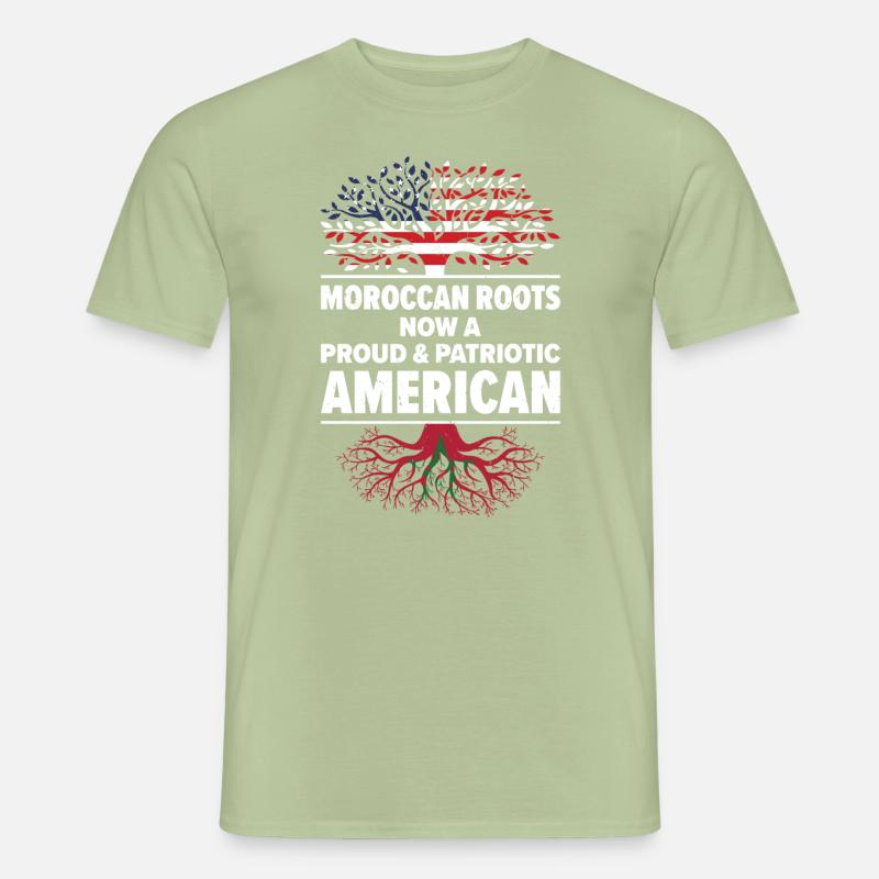 Né marocain Maroc États-Unis T-shirt homme