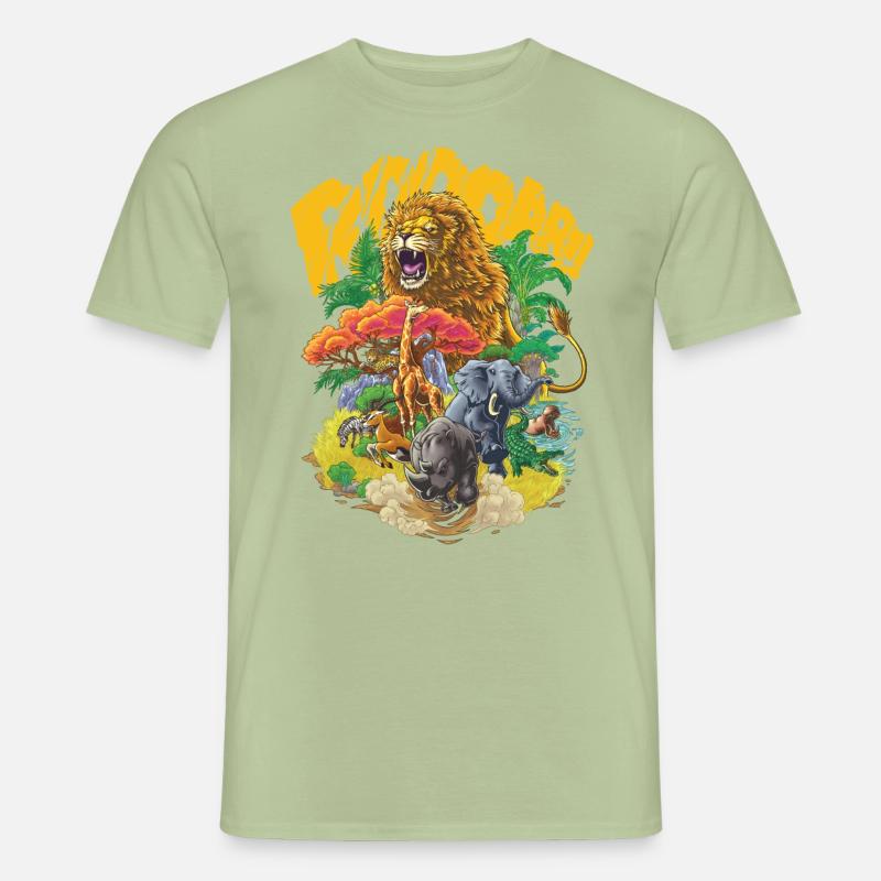 Tiere der Savanne #1 - Männer T-Shirt - Sage