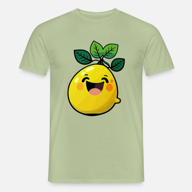 Zitrone Comic - Männer T-Shirt - Sage