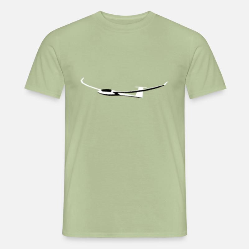 Glider Glider Glider Pilot Pilot - Men’s T-shirt - sage