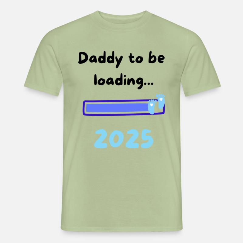 Daddy loading 2025 Boy - Men’s T-shirt - sage