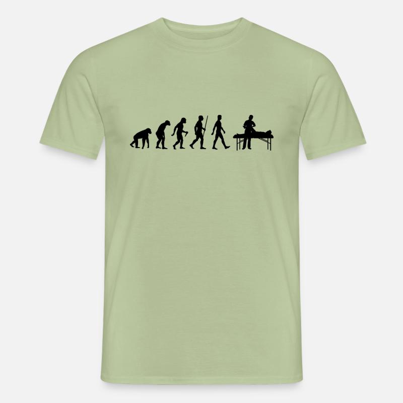 Physiotherapie Evolution Physio Physiotherapeut - Männer T-Shirt - Sage