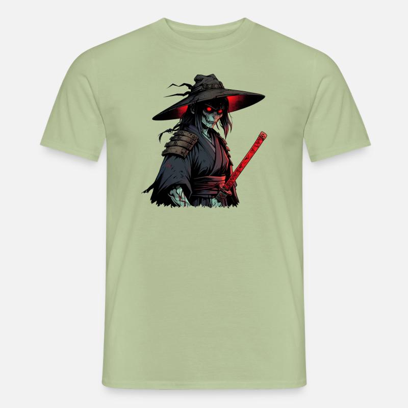 Samurai Zombie - Männer T-Shirt - Sage
