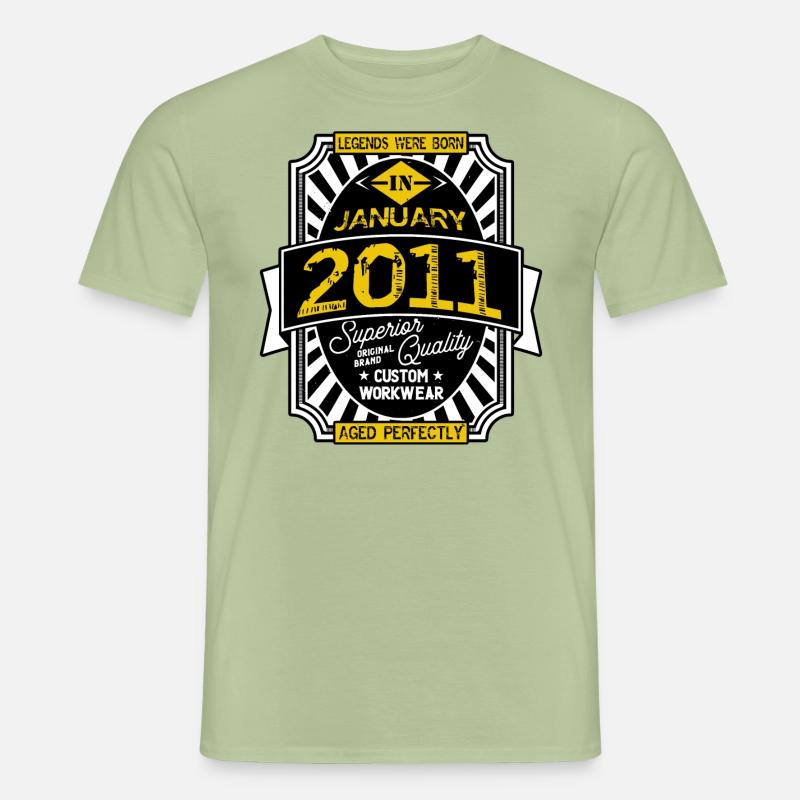2011 JANUAR - Männer T-Shirt - Sage