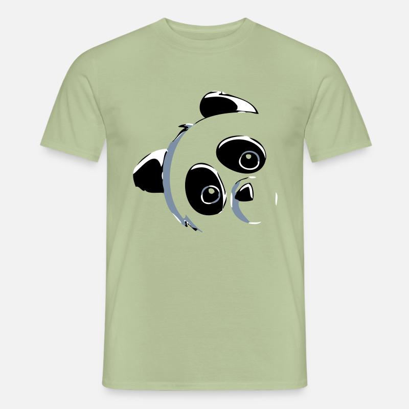 Panda Kopf Männer T-Shirt