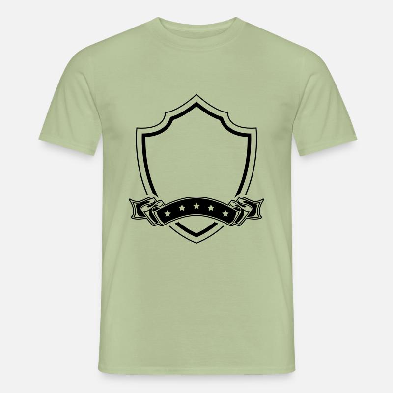 Wappen Schild Symbol - Männer T-Shirt - Sage