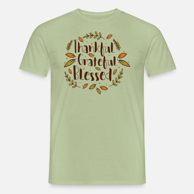 Thanksgiving-Tag,Danksagung dankbare Zitate Männer T-Shirt