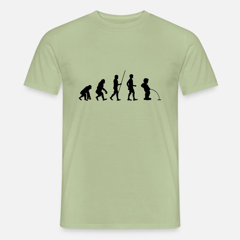 Evolution Belgien - Männer T-Shirt - Sage