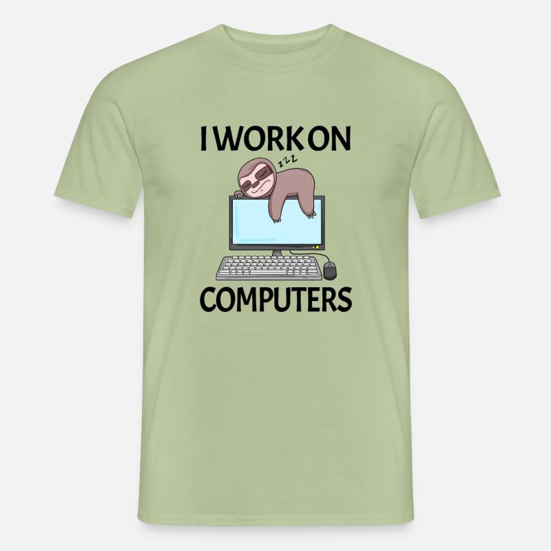 Computer Nerd Programmierer Herren Geschenk - Männer T-Shirt - Sage