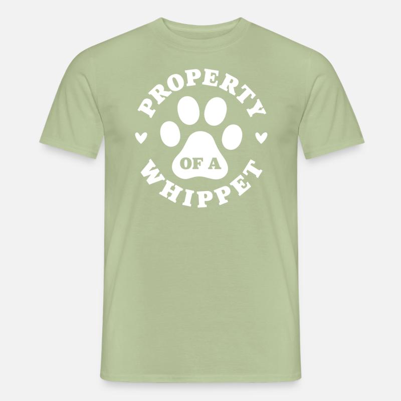 Eigentum eines Whippets - Männer T-Shirt - Sage
