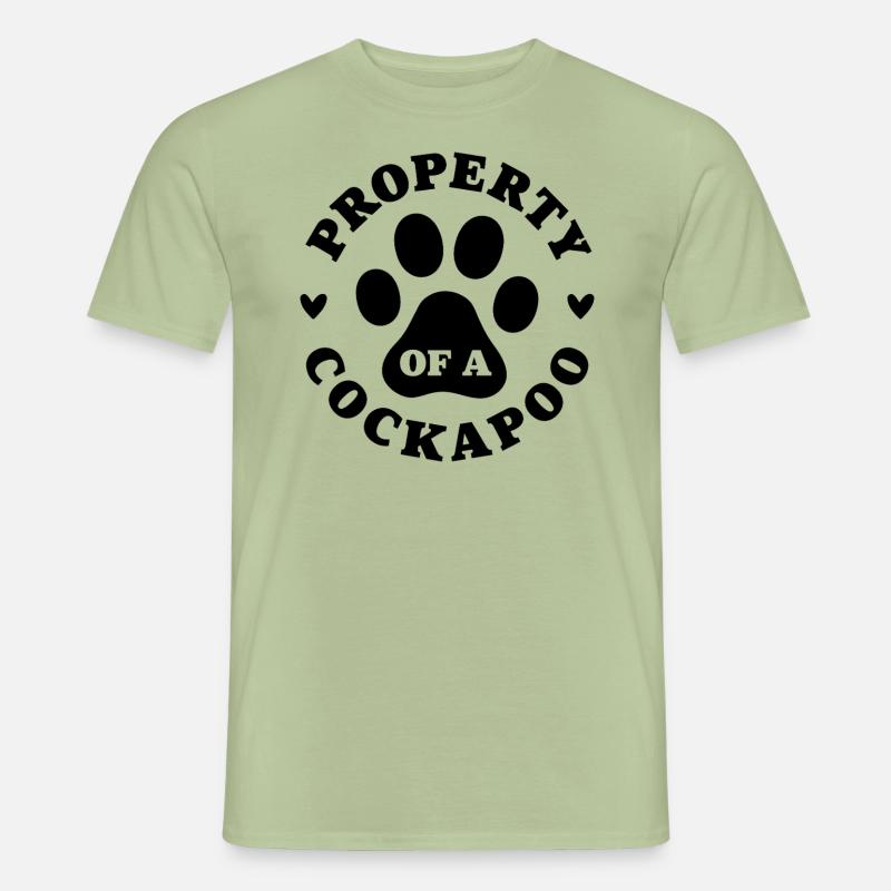 Propriété d’un Cockapoo - T-shirt homme - vert sauge