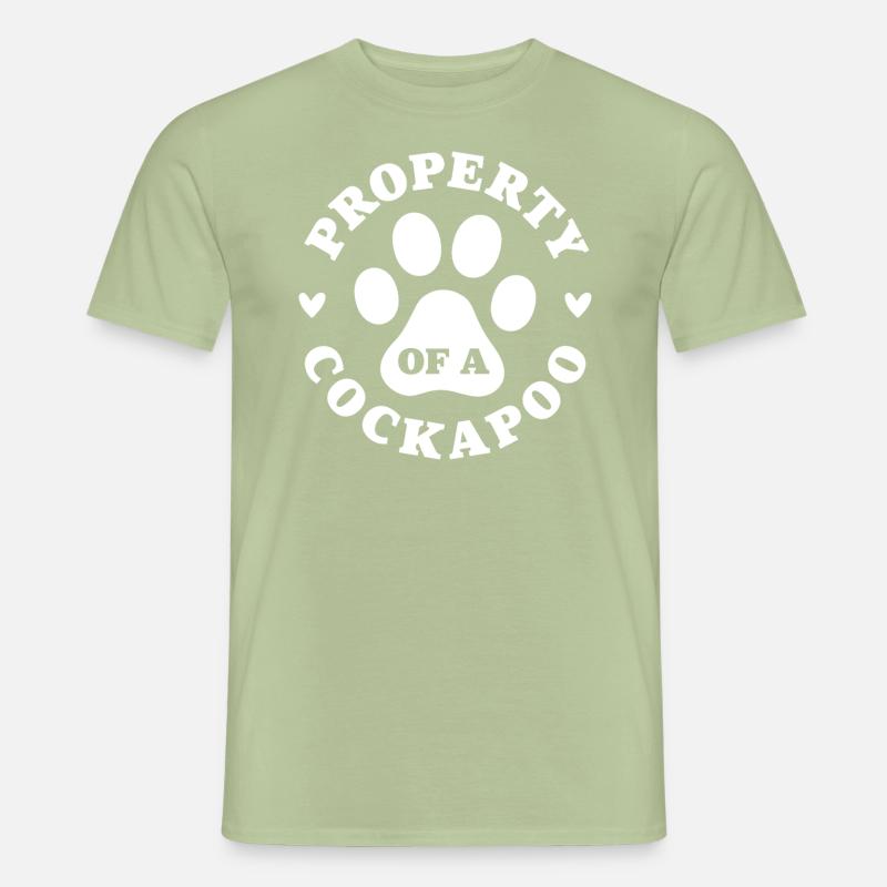 Propriété d’un Cockapoo - T-shirt homme - vert sauge