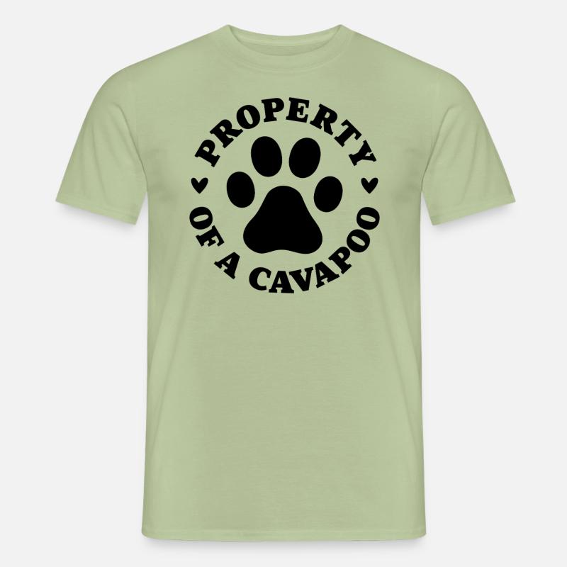 Eigentum eines Cavapoo - Männer T-Shirt - Sage