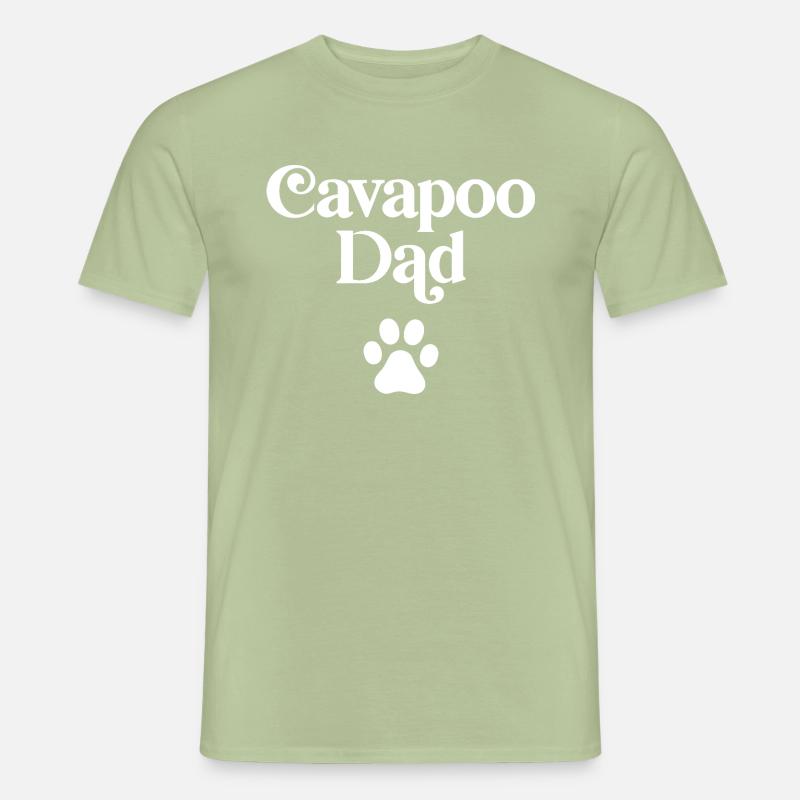 Cavapoo Vater - Männer T-Shirt - Sage