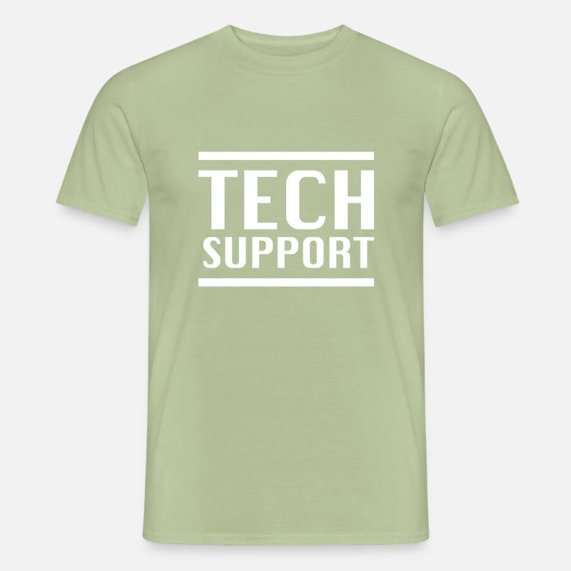 Support technique - T-shirt homme - vert sauge