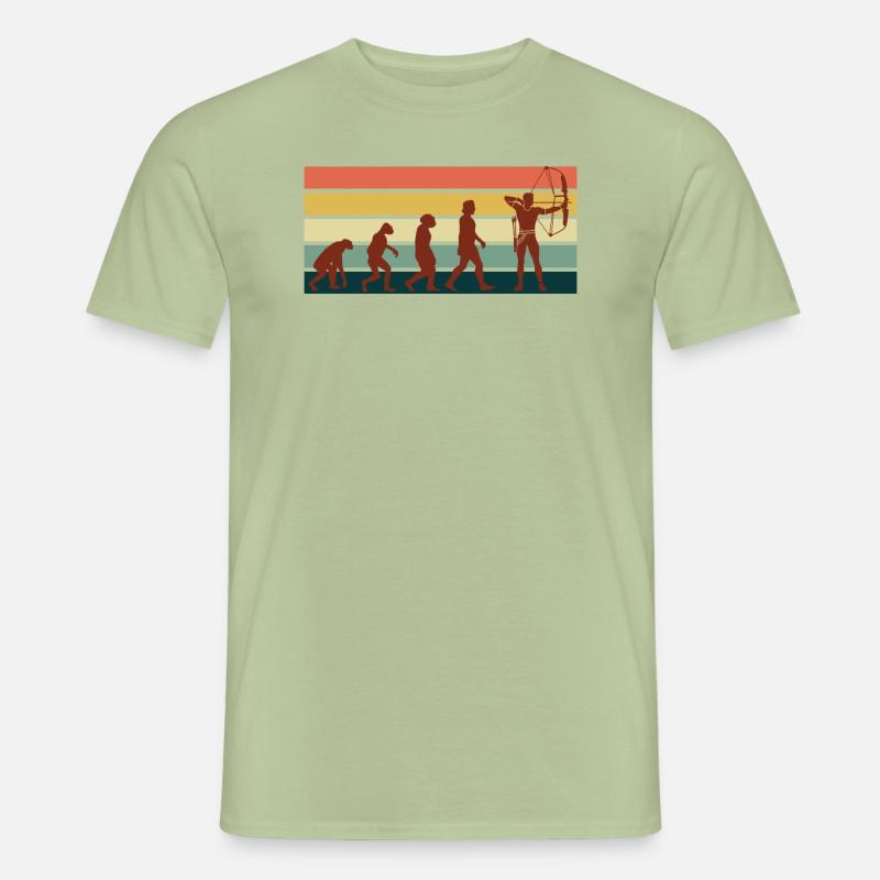 Archery Evolution Bogenschießen - Männer T-Shirt - Sage