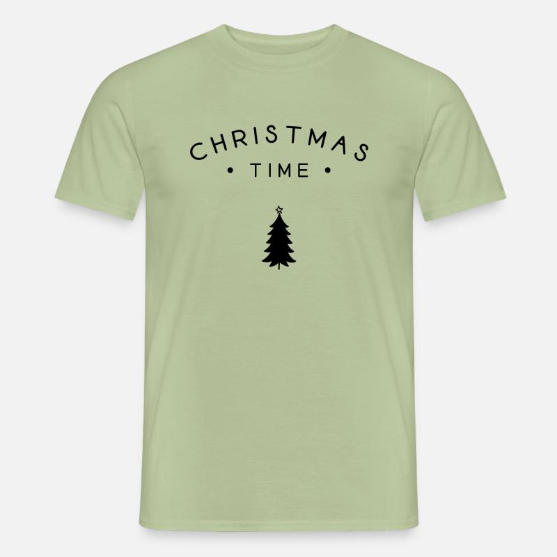 Période de Noël - T-shirt homme - vert sauge