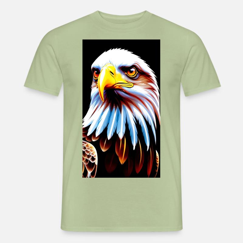 Eagle Front - Männer T-Shirt - Sage