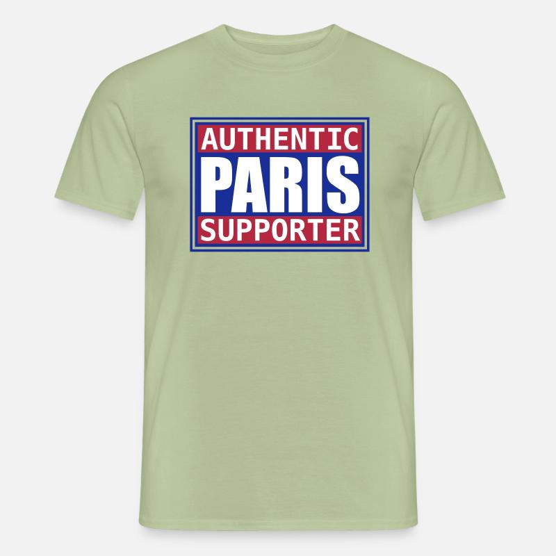 Paris Authentic Bär - Männer T-Shirt - Sage