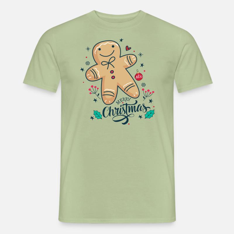 Weihnachtsplätzchen.Frohe Weihnachten. Männer T-Shirt