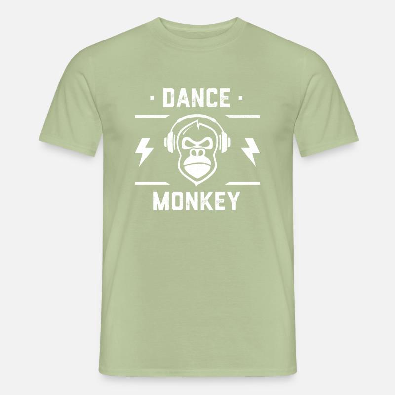 Dance Monkey - Monkey DJ - Men’s T-shirt - sage