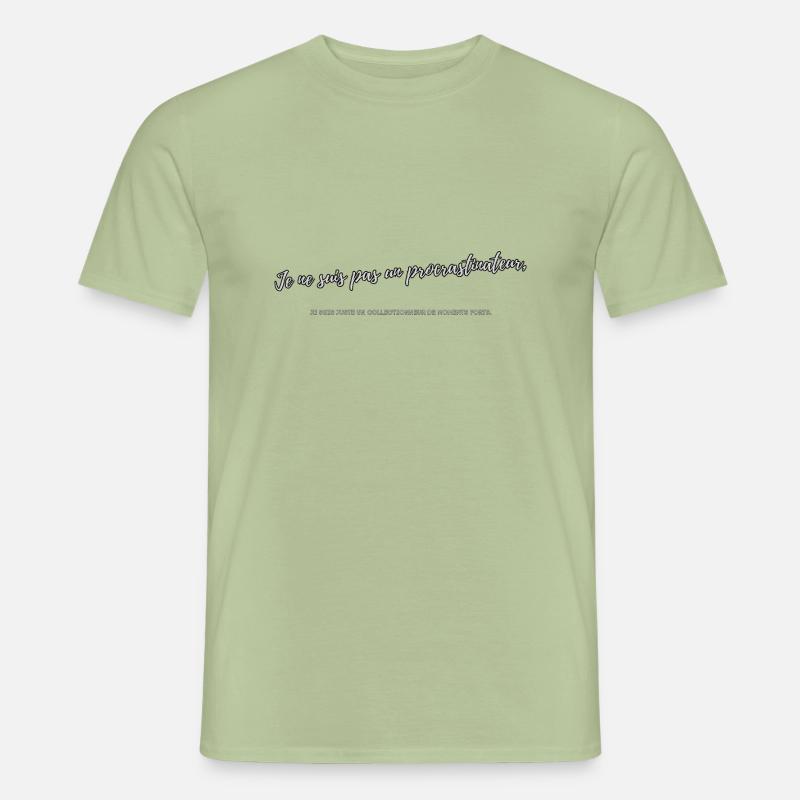 Zauderer - Männer T-Shirt - Sage