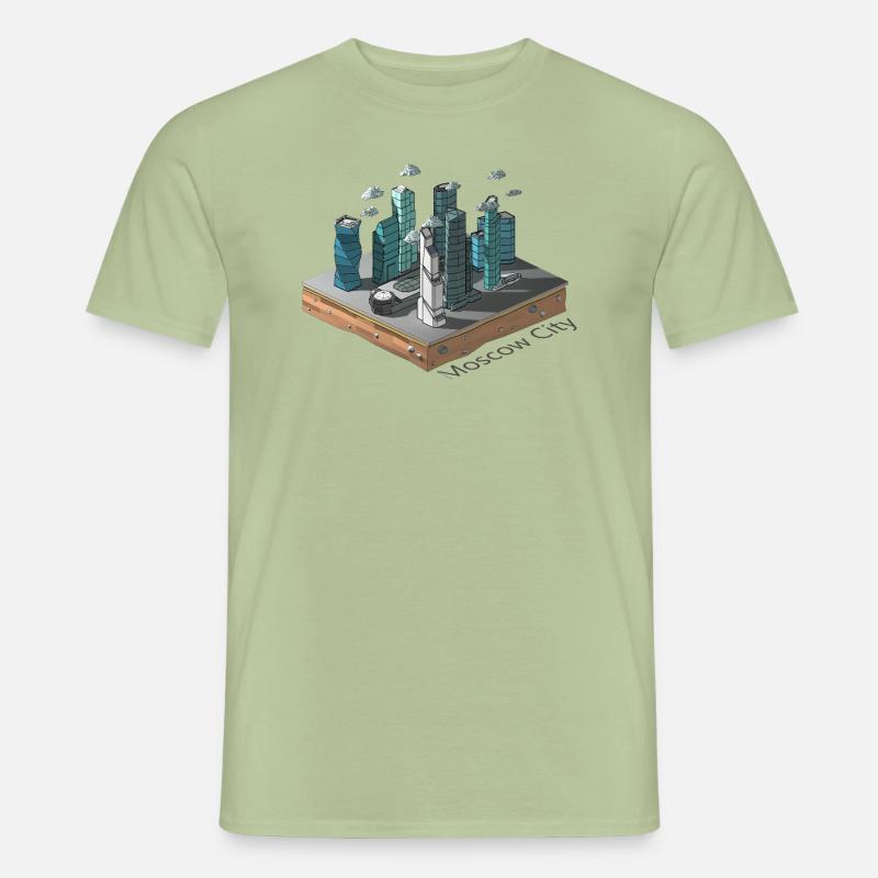 Geometrisches Low-Poly - Männer T-Shirt - Sage