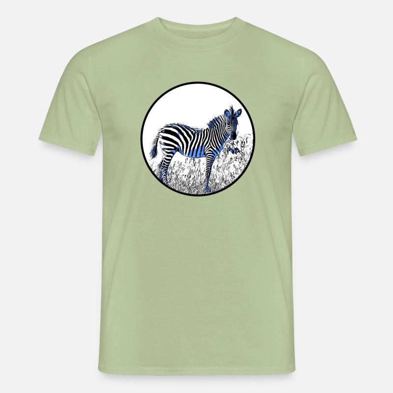 Zebra - Männer T-Shirt - Sage