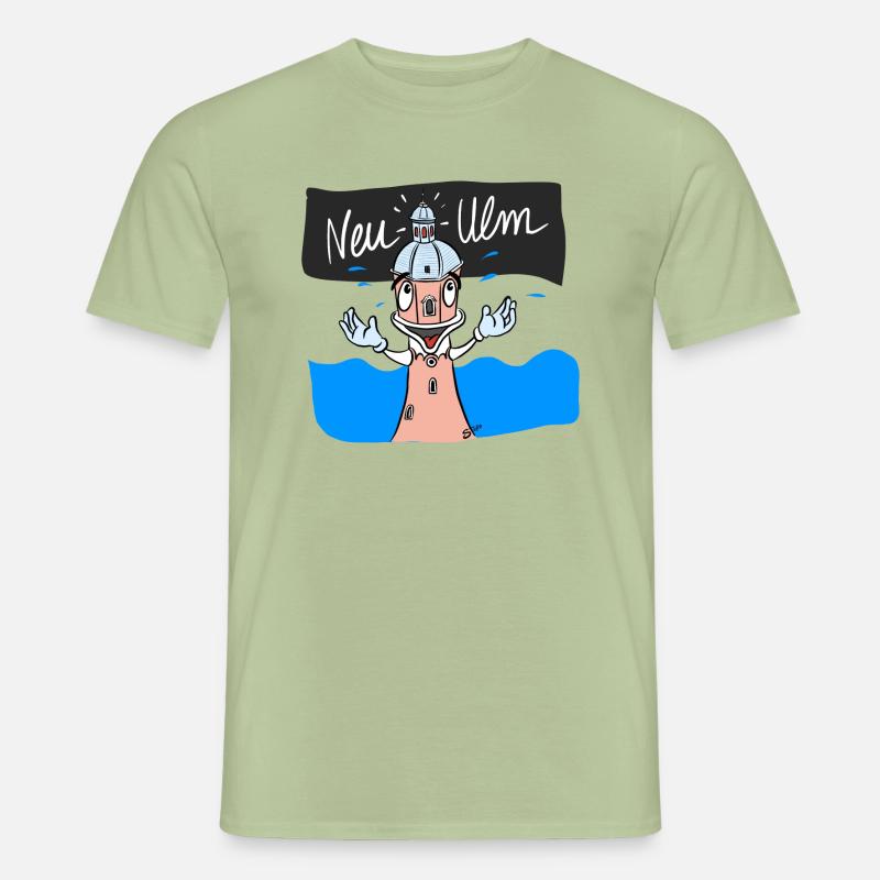 Neu-Ulm Wasserturm - Männer T-Shirt - Sage