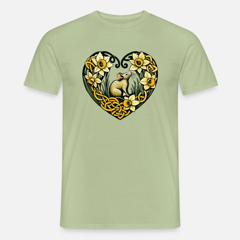 L’amour des rongeurs - T-shirt homme - vert sauge