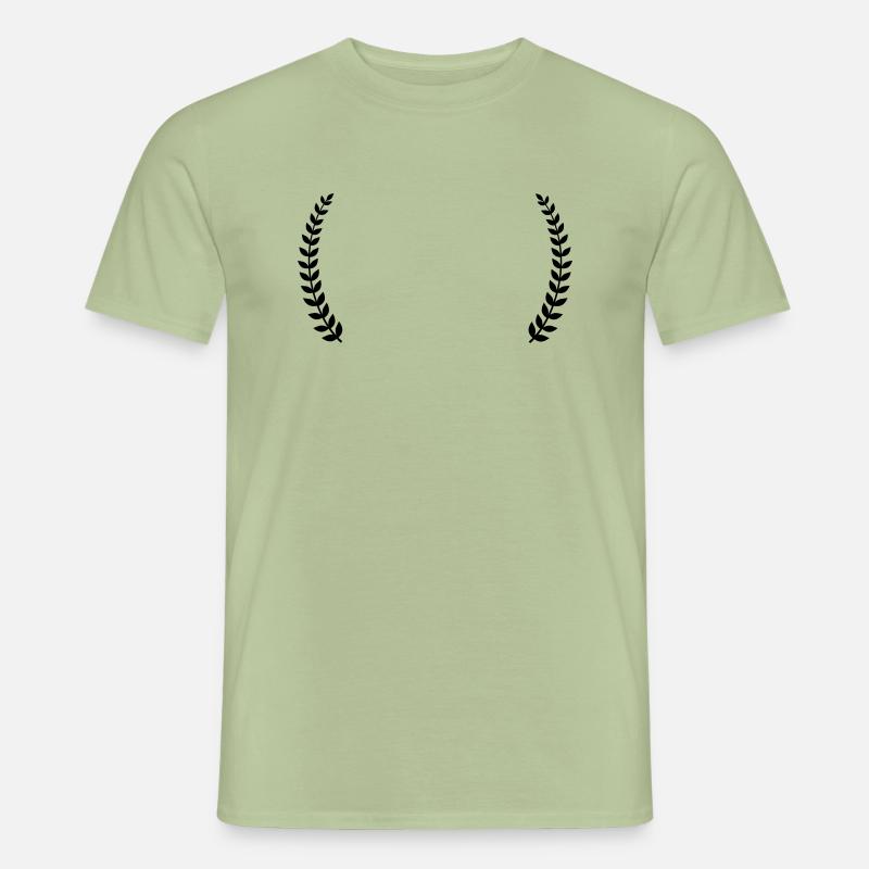 Lorbeerkranz - Männer T-Shirt - Sage