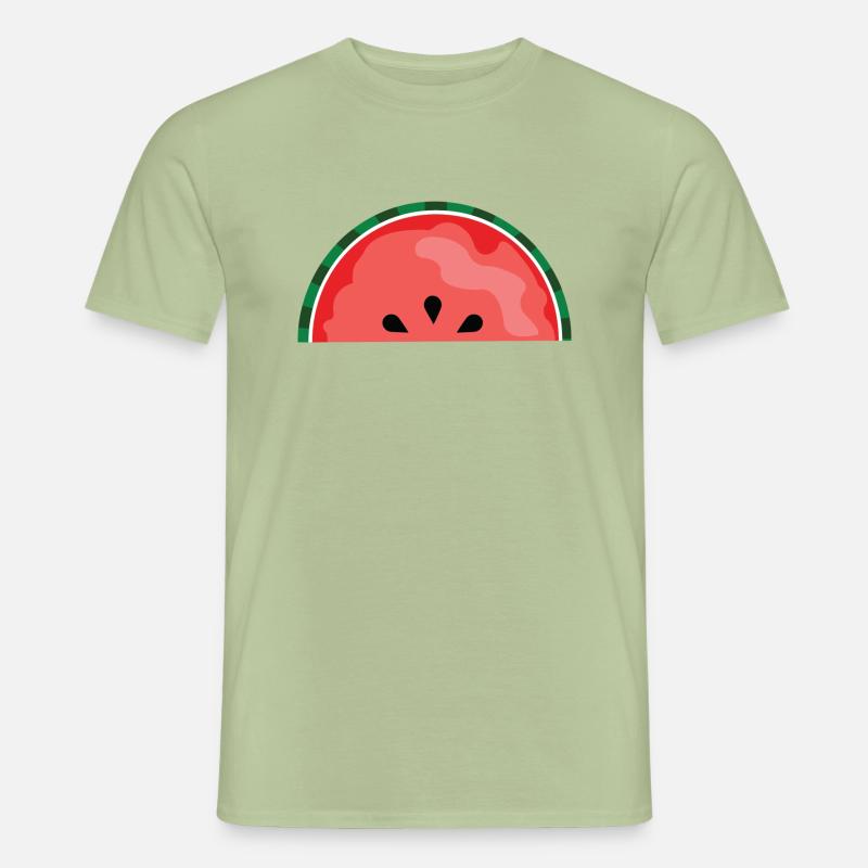 pastèque - T-shirt homme - vert sauge