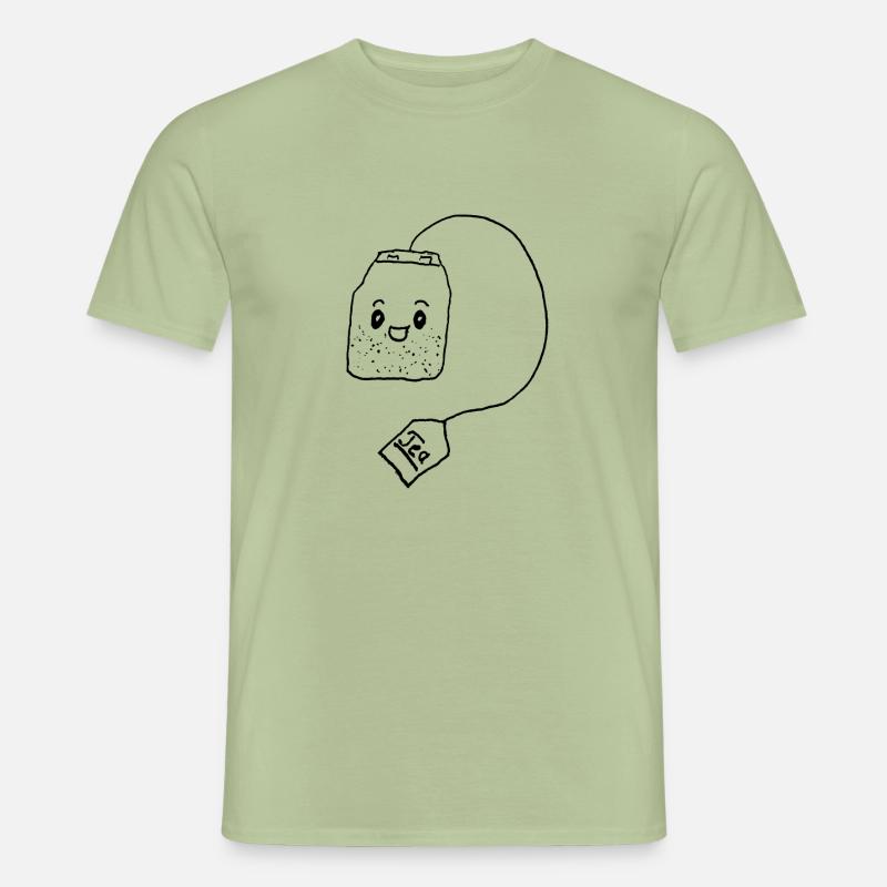 Sachet de thé avec visage T-shirt homme