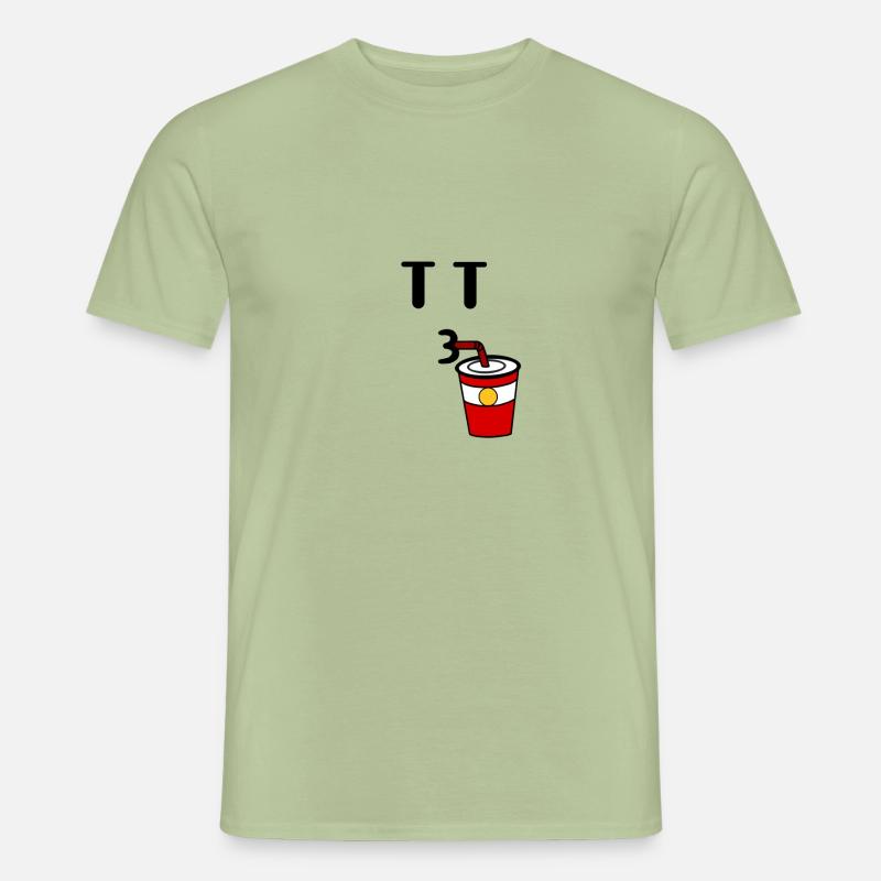 A guy who drinks - Men’s T-shirt - sage
