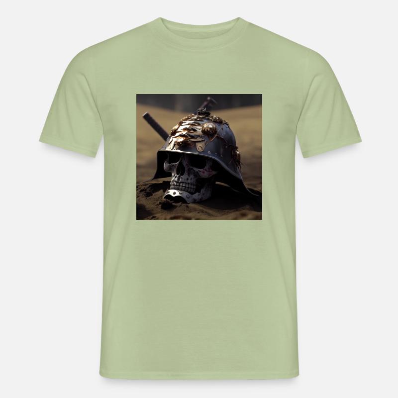 Samurai Melty Schädel Männer T-Shirt