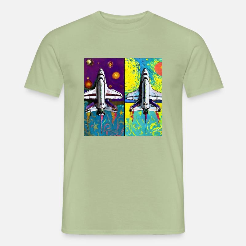 Space Shuttle Van Gogh Men’s T-shirt