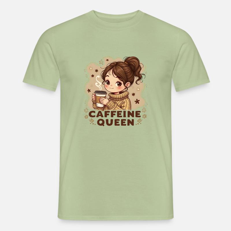 KAFFEE-MÄDCHEN - Männer T-Shirt - Sage