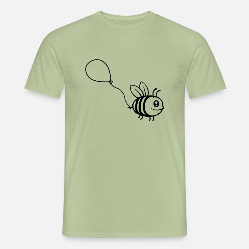 Balloon Bee Comic Insect Men’s T-shirt
