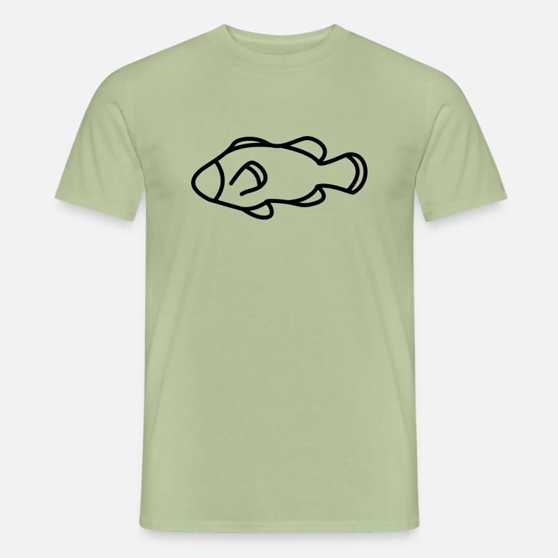 Fisch - Männer T-Shirt - Sage