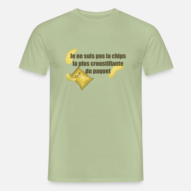Chips - T-shirt homme - vert sauge