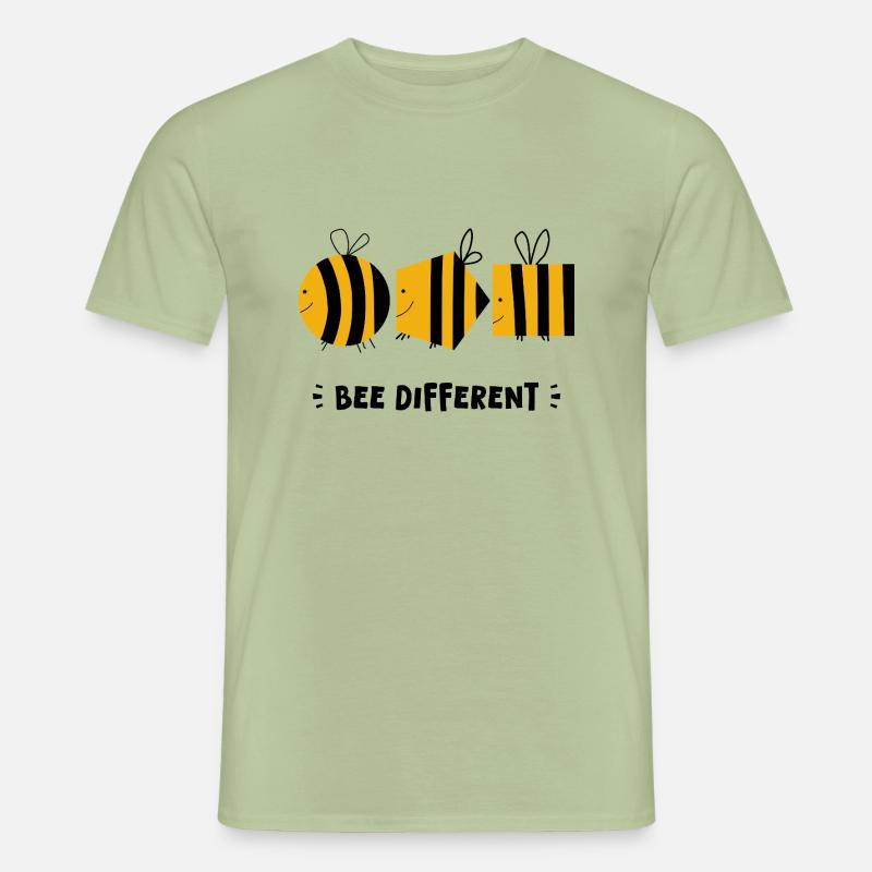 Bee Different – Unique Bee Doodle, Playful Art Men’s T-shirt