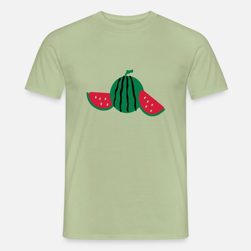 Wassermelone Obst - Männer T-Shirt - Sage