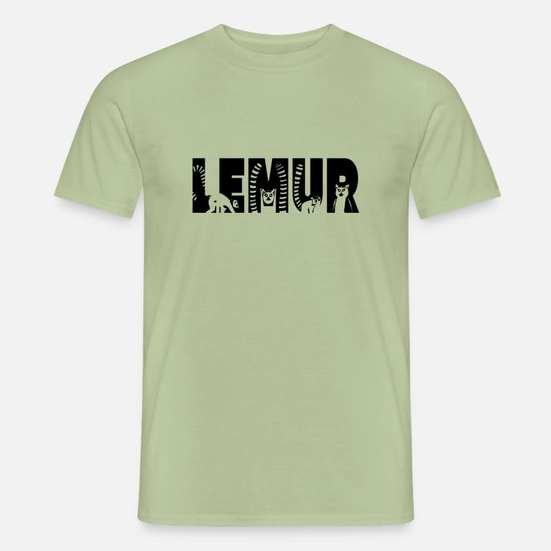 Lemur Tippfehler - Männer T-Shirt - Sage