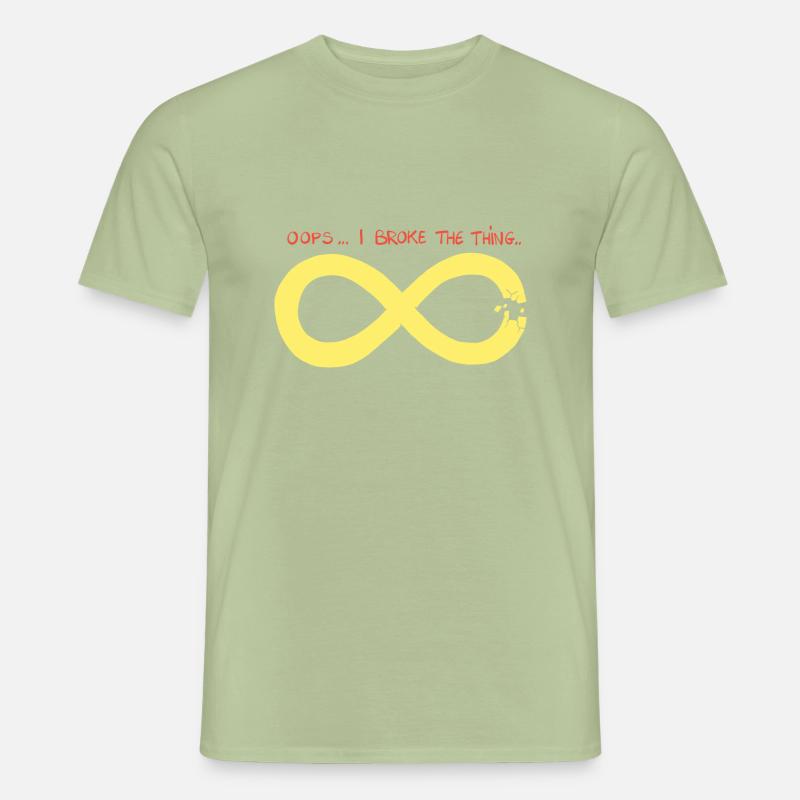 Infinity has a problem. - Men’s T-shirt - sage